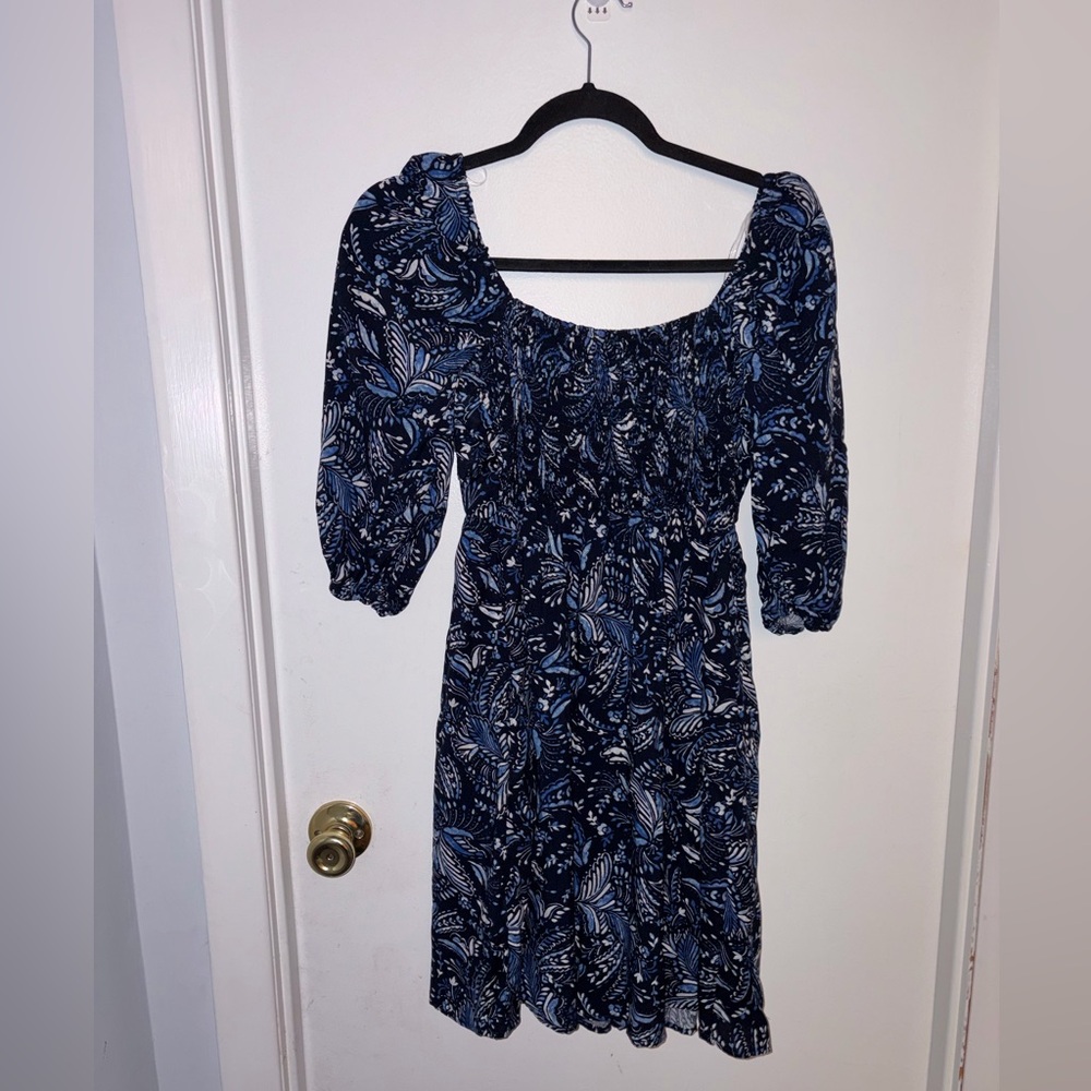ASU WISH | Women’s Medium | New | NWT | Off Shoulder | Blue | Floral | Dainty - Picture 12 of 15